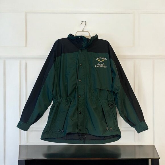 DARTMOUTH College WOMEN'S LACROSSE JACKET Green Small Nylon Vented W/Pockets - Picture 1 of 8
